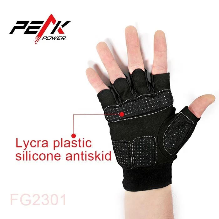 Best Quality Half-finger custom Logo Sports Hand Glove Anti-Slip Weightlifting Fitness Gloves