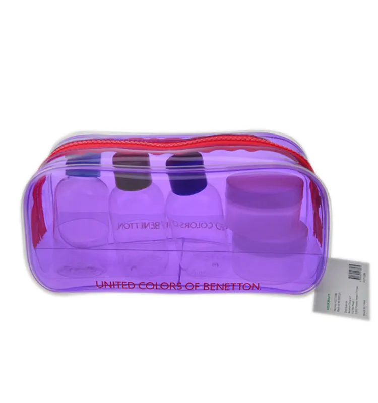 
30ml/50ml/60ml/80ml Plastic PET Empty Travelling Bottle Cosmetic Sets PVC Travel Kit Bag 