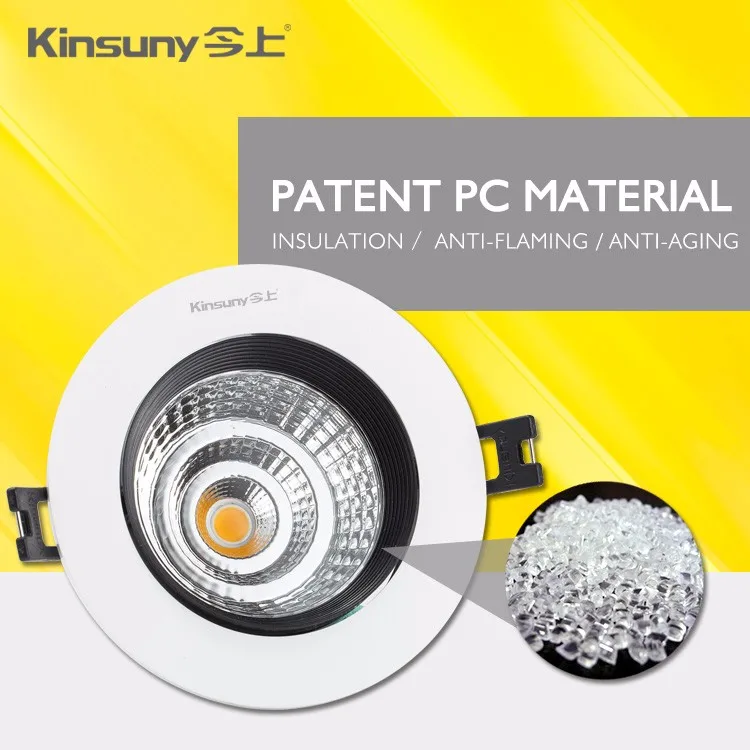 Plastic Factory 2 Inch Gimble COB Led Downlight as Ceiling Light