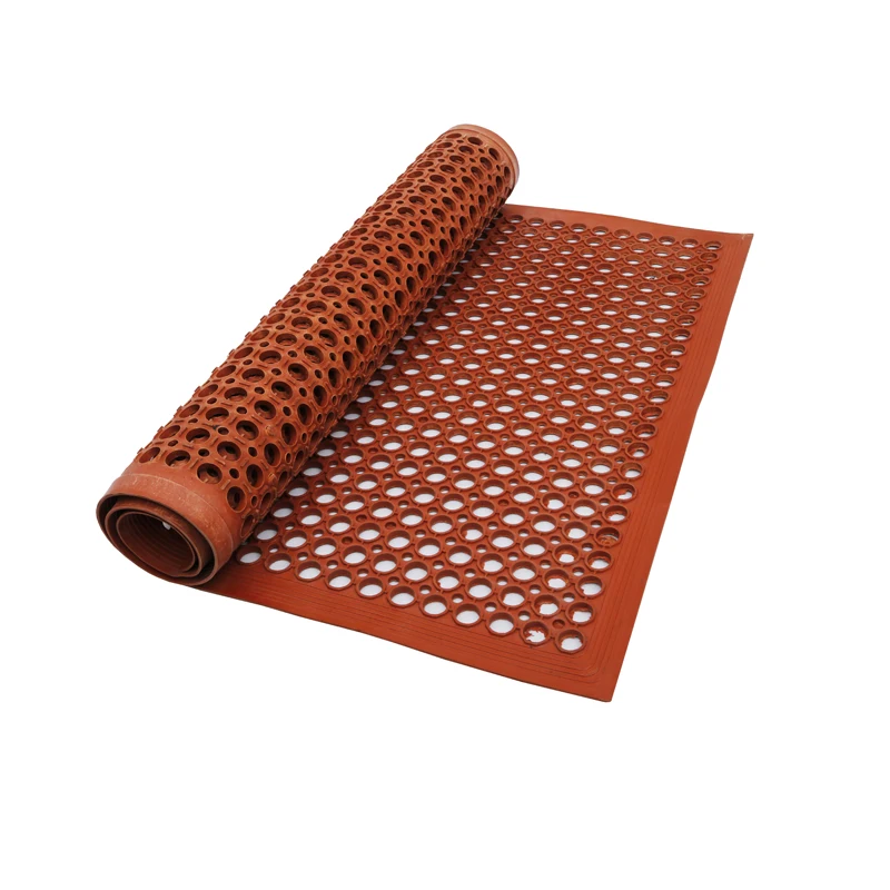 Standard size manufacturer non slip kitchen wet floor holes standing rubber mat