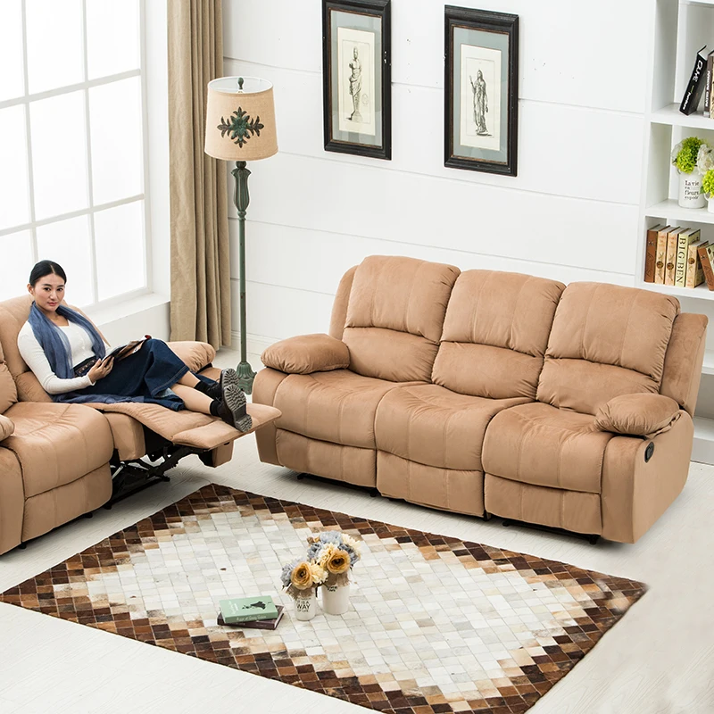 Modern European Style Furniture Set Electric Cinema Leather Power Sectional Reclining Motorized 3 Seater Recliner Sofa