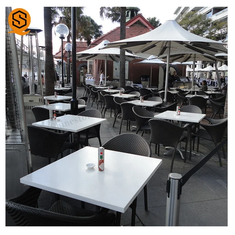 
Outdoor artificial stone acrylic solid surface white table top,acrylic stone coffee table top 