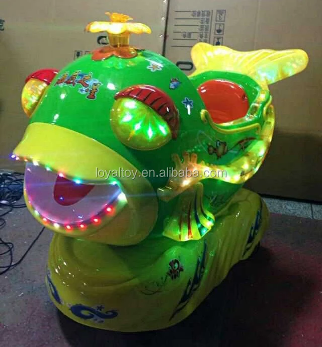 2021 coin operated kiddie ride, fish amusement ride, commercial grade amusement equipment