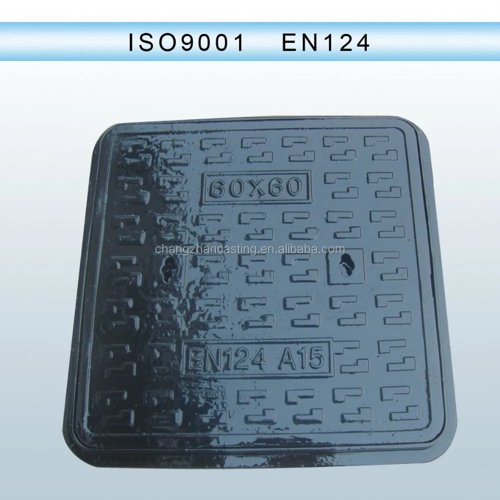 
Водонепроницаемая чугунная крышка люка EN124 600x600 
