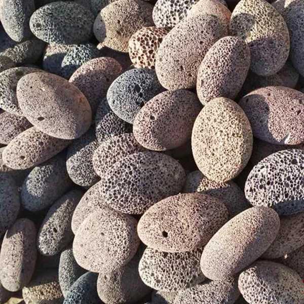  Коричневый вулканический массажный камень для ванны пемза лавовые камни