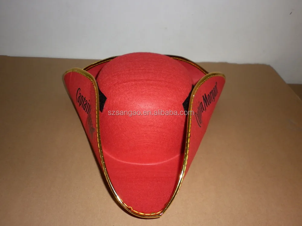 wholesale fashion women Pirate Tricorn Hat felt with cheap price for festival