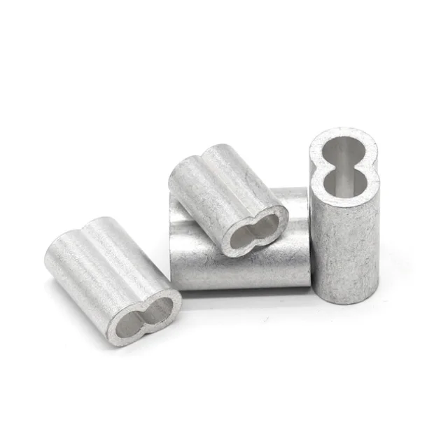 M5 eight type metric ferrule wire rope cable aluminum sleeve  fittings