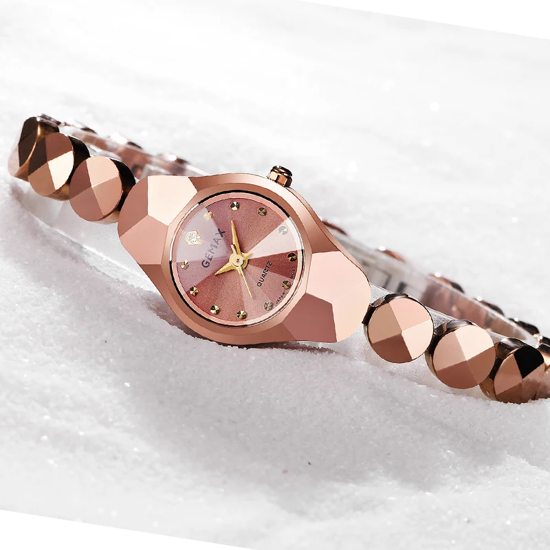 Waterproof lady classic luxury quartz watch for women rose gold bracelet watch women