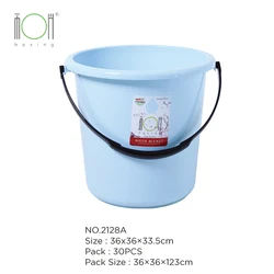Factory supply durable 7L 10L 15L 18L 23L round plastic water bucket with lid