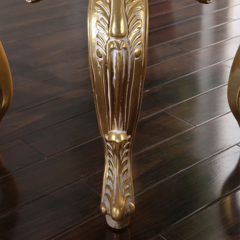 classical baroque furniture -Gilding golden foil royalty table
