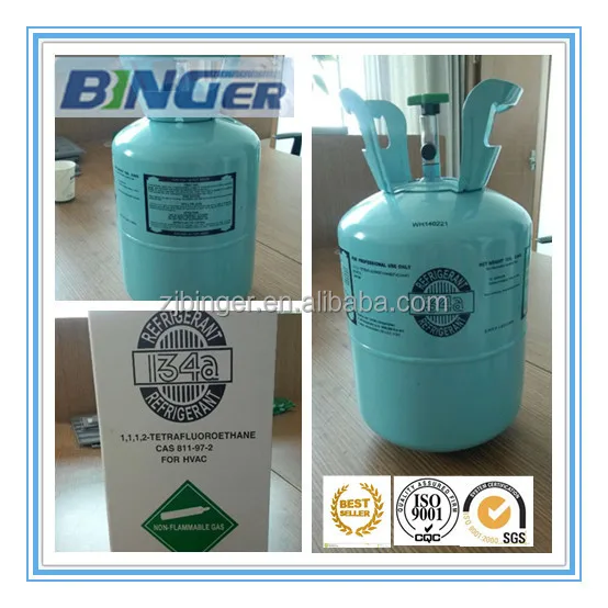 Refrigerant R134a gas- Binger brand 99.9% purity
