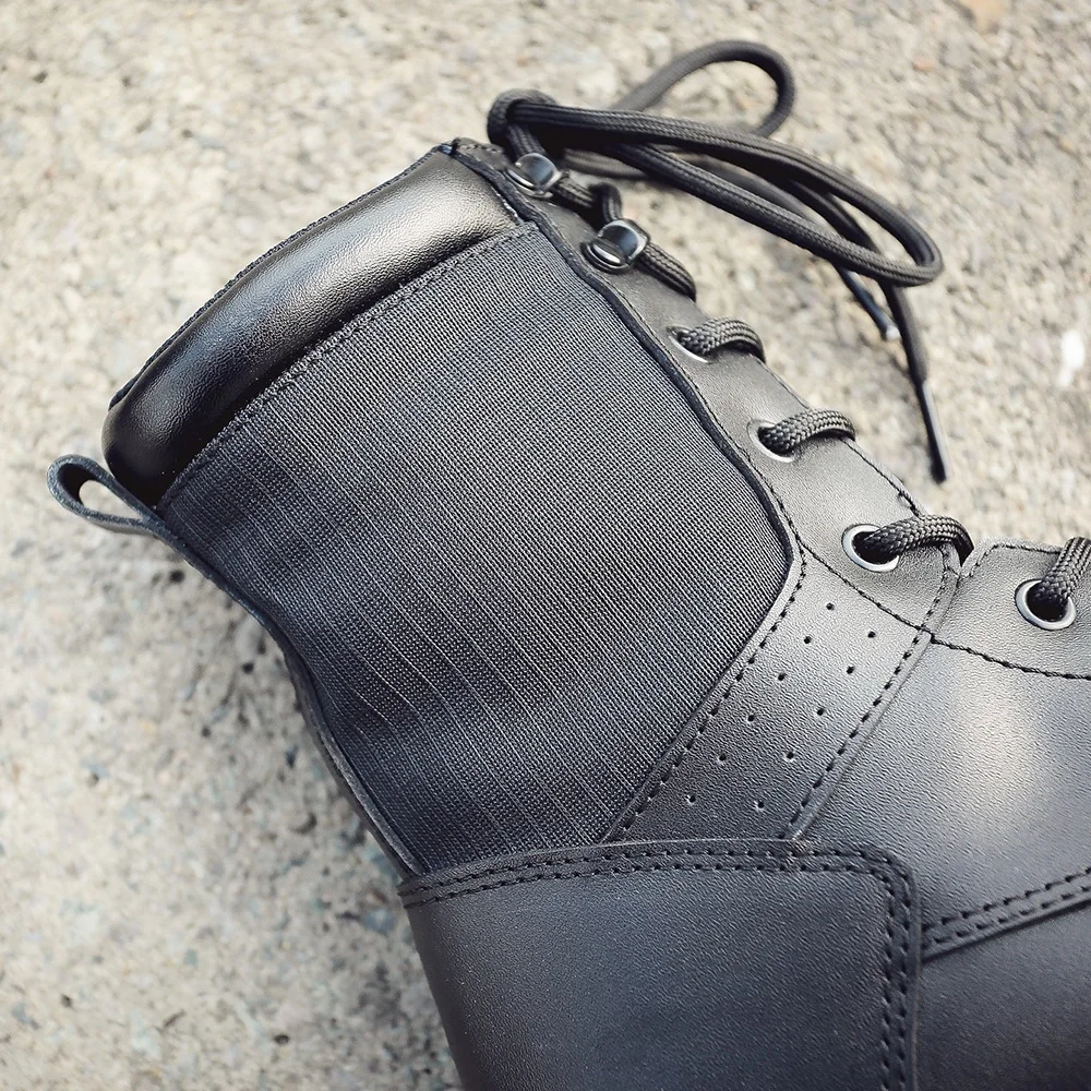 Lace Up Breathable Hunting Tear resistant Camping Footwear Anti Slip Tactical Boots