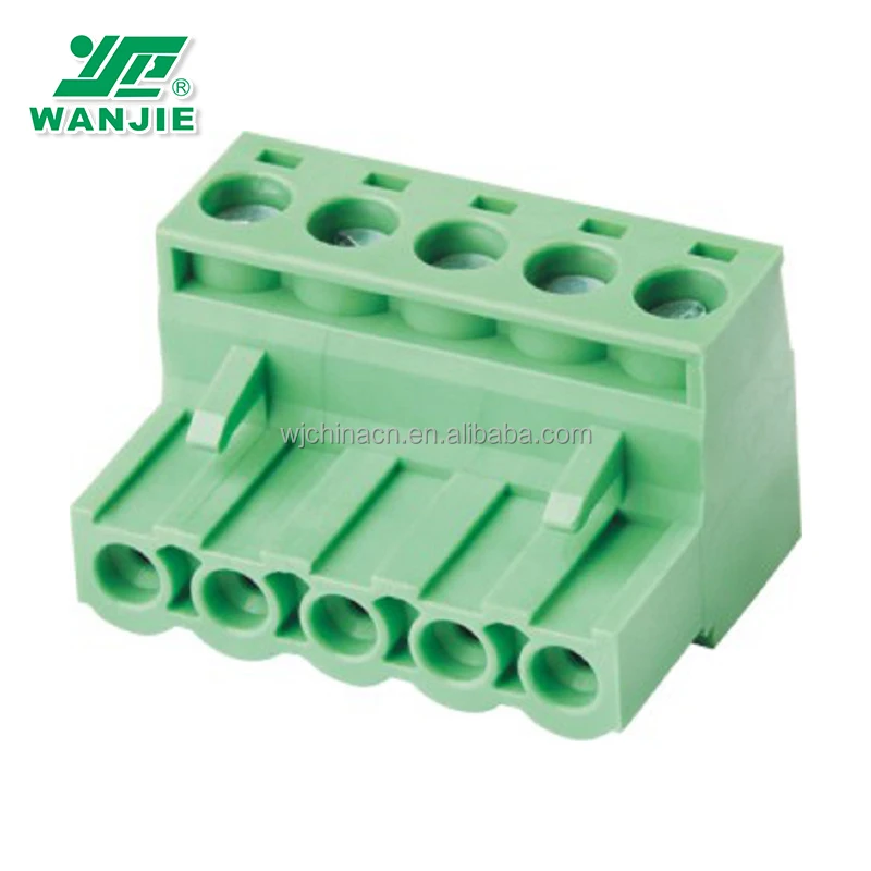 screw terminal block connector pluggable pitch 3.5mm 3.81mm 5.0mm 5.08mm