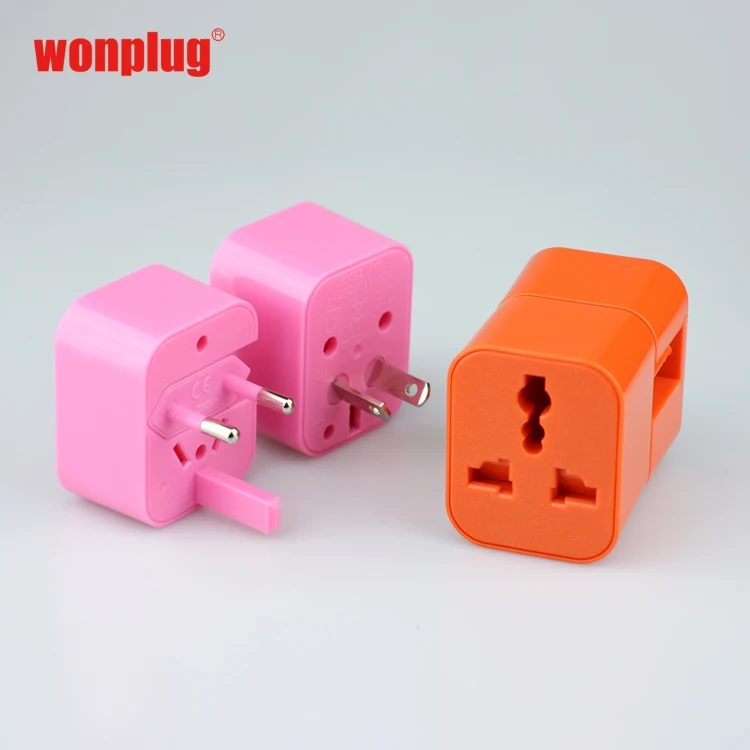 
Popular Multi-function Fashion 1 year guarantee fashion type birthday gifts for girl child CE ROHS approval wonplug universal travel adaptor with case