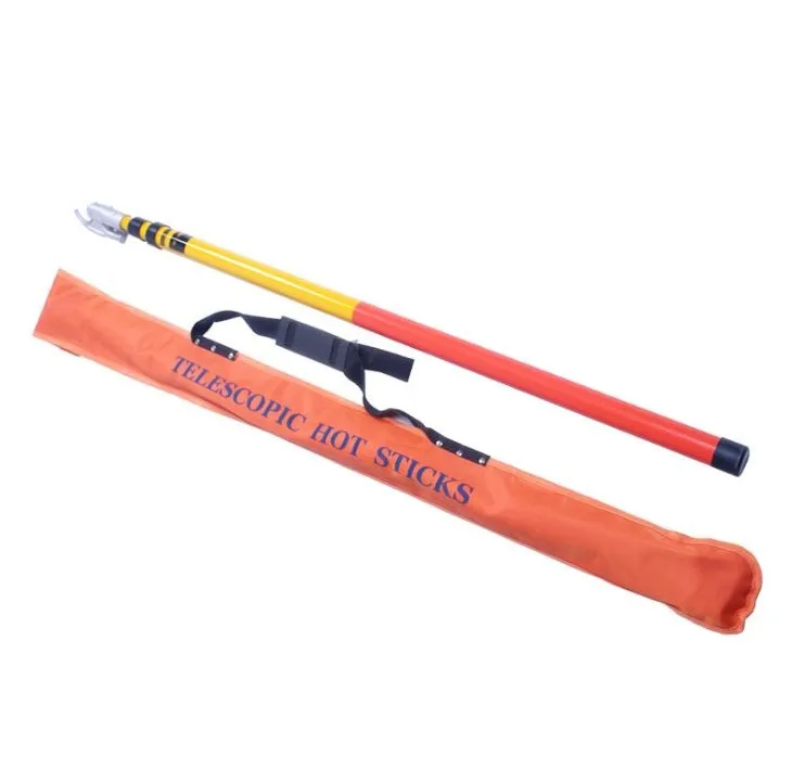 Adjustable Link 6M Hot Stick With Fiberglass Hook 35KV
