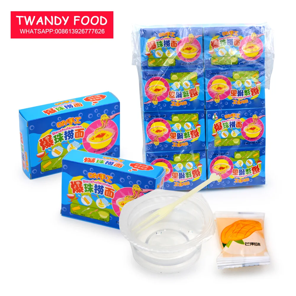 DIY new funny Blasting noodles jelly candy