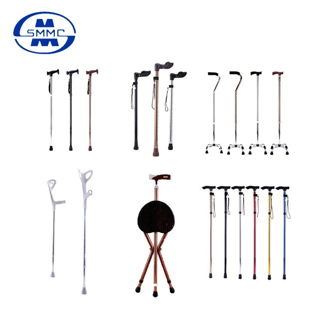 
Manufacturers from china sale adjustable aluminum axillary crutch arm walking stick cane 