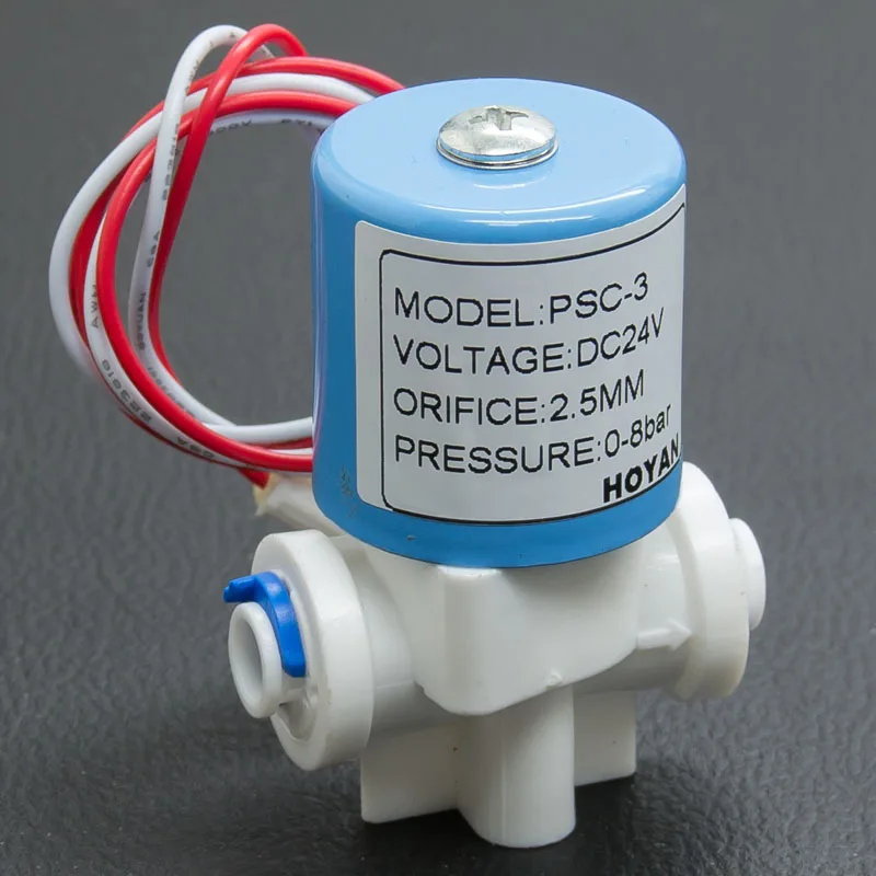 24V 12V DC 220V 110V AC  Plastic Solenoid valve