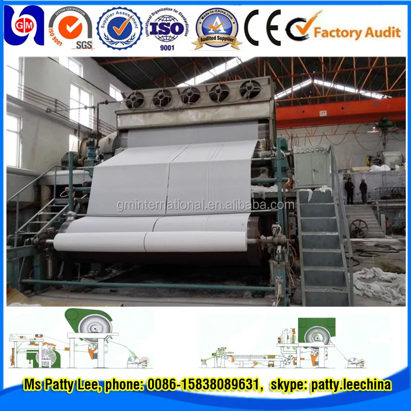 Новые технологии переработки отходов бумаги туалетной бумаги оборудование сделано в Китае