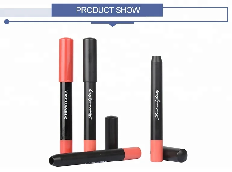 empty round packaging cosmetic lip crayon