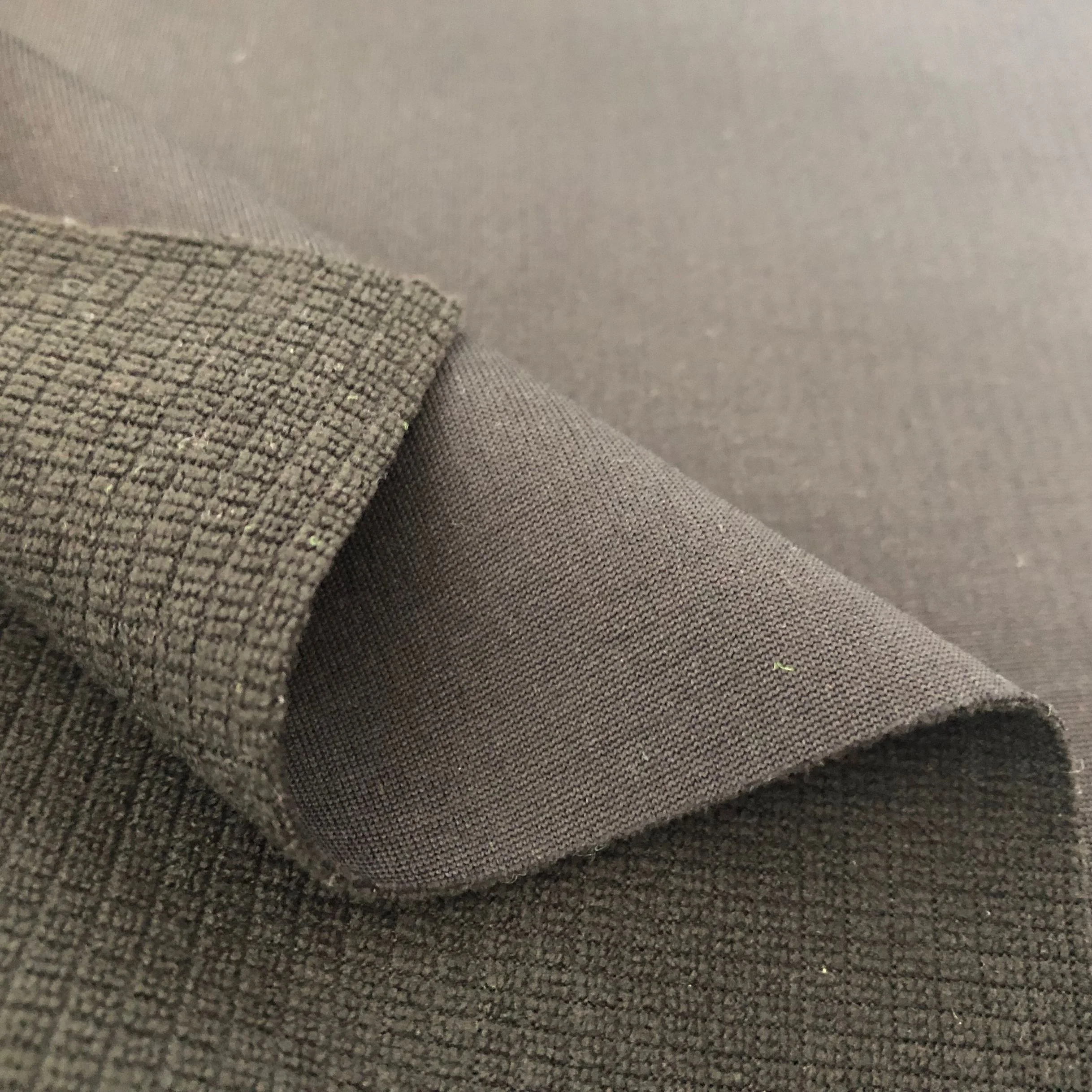 94polyester 6spandex fabric textile with 75D  TPU milky ripstop fleece for Apparel Coat jacket handbags