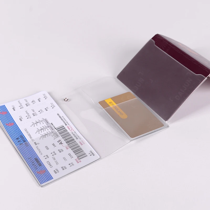 High Quality Transparent PVC Passport Cover