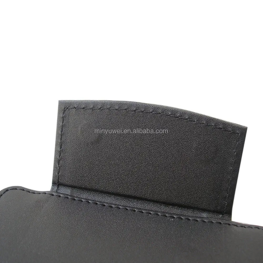 Cheap magnetic cover PU leather menu pad with pen holder
