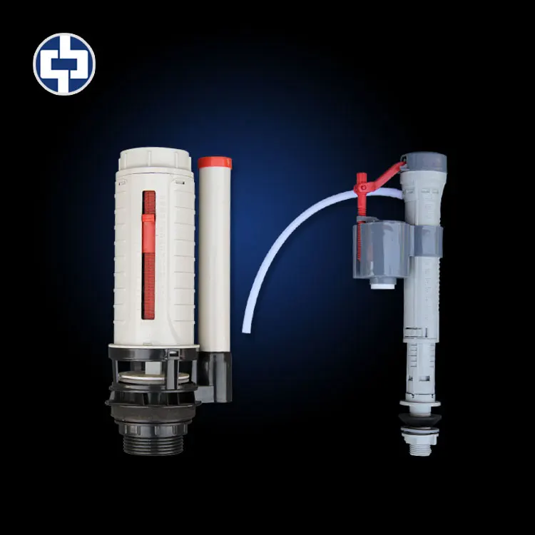 Фитинги для резервуара унитаза с ручным управлением и двойным смывным клапаном