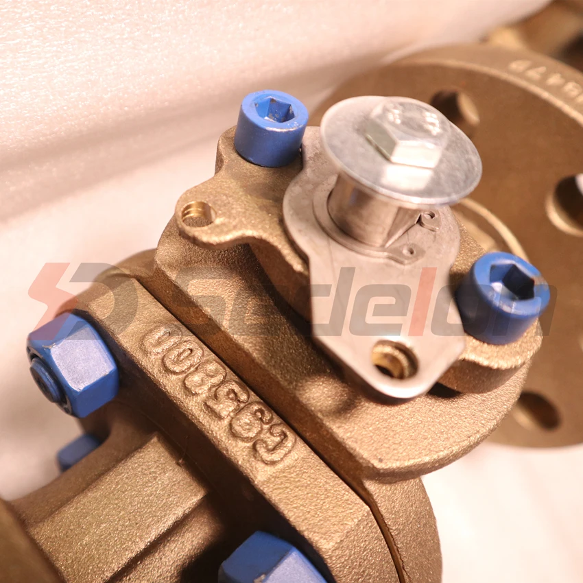 
API 6D Bronze Copper Flanged Ball Valve 2inch Class 300LB C95800 