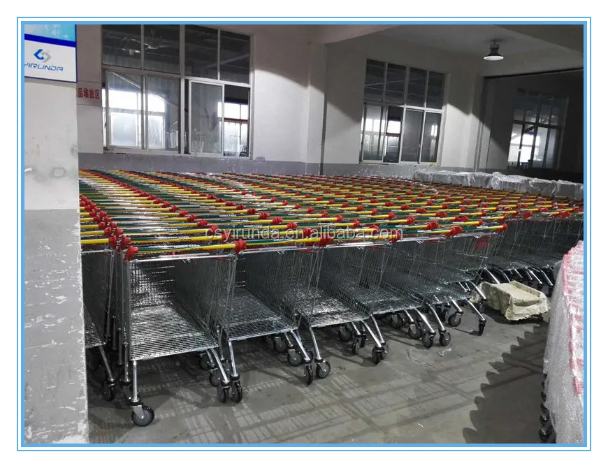 100 liter V-shaped style supermarket shopping cart for super mall