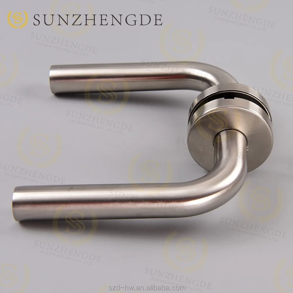 Hot sale China supply stainless steel tube bar level round rosette antique shower door handle