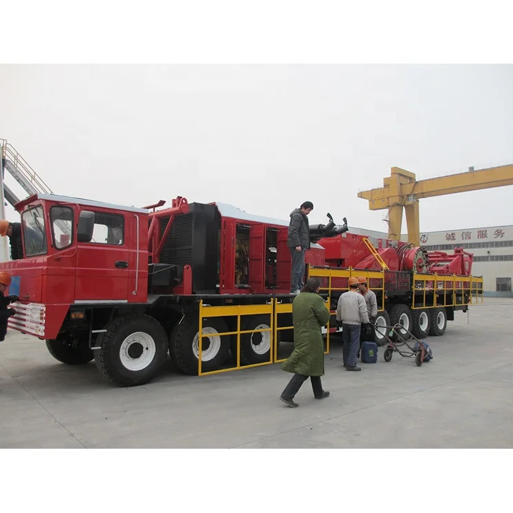 
High Efficient 1500m Mobile Oil Drilling Rig Truck Mounted Well Drilling Rig 