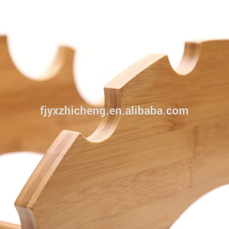 Bamboo Wine Rack, Classic Style Wine Bottles Holder Display Shelf Simple Wine Stand Wine Cabinet for Bar, Wine Cellar