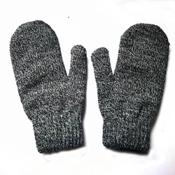 Custom Fashion Outdoor Keeping Warm Gloves Acrylic Knitted Mittens Gloves Winter Thick Mittens Gloves