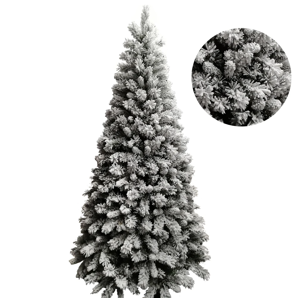 flocking Christmas tree slim