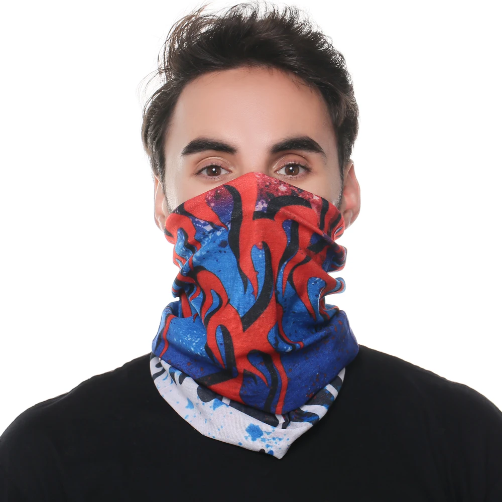 
Neck Face Bike Motorcycle Bandana Sport Tubular Seamless Printed Custom Polar Fleece Bandana 