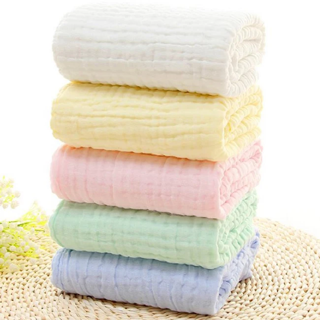 
China supplier cloth 6 layer cotton baby muslin swaddle blanket 