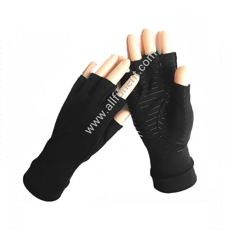 
Compression Gloves Infused With Copper Nylon Arthritis Sports Joint Pain  (60615016795)