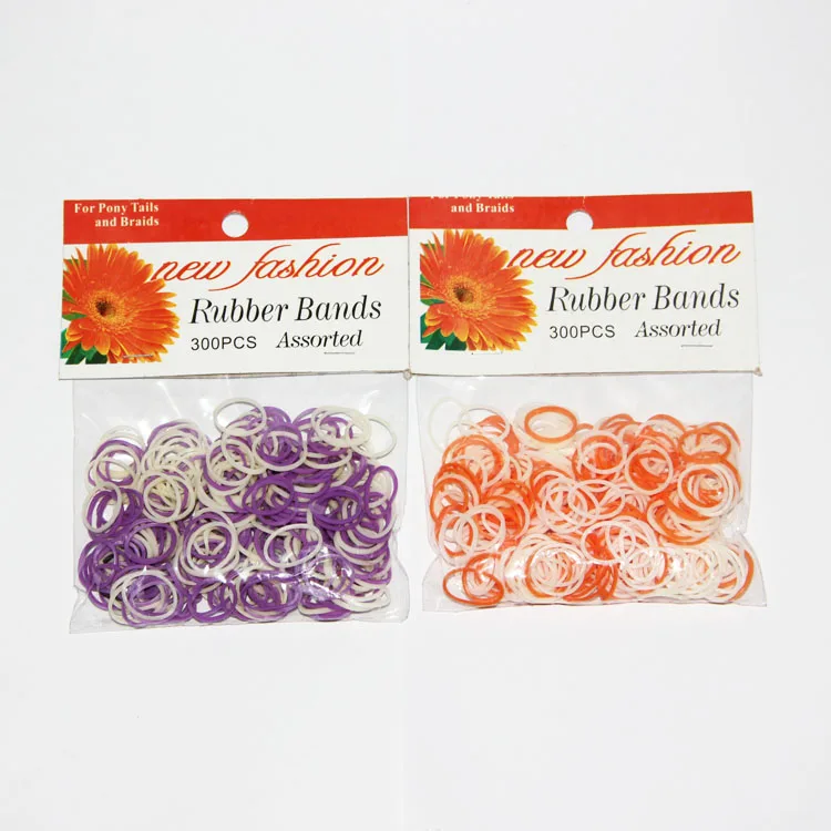300 шт., резинки для волос, один размер, 1/2 дюйма