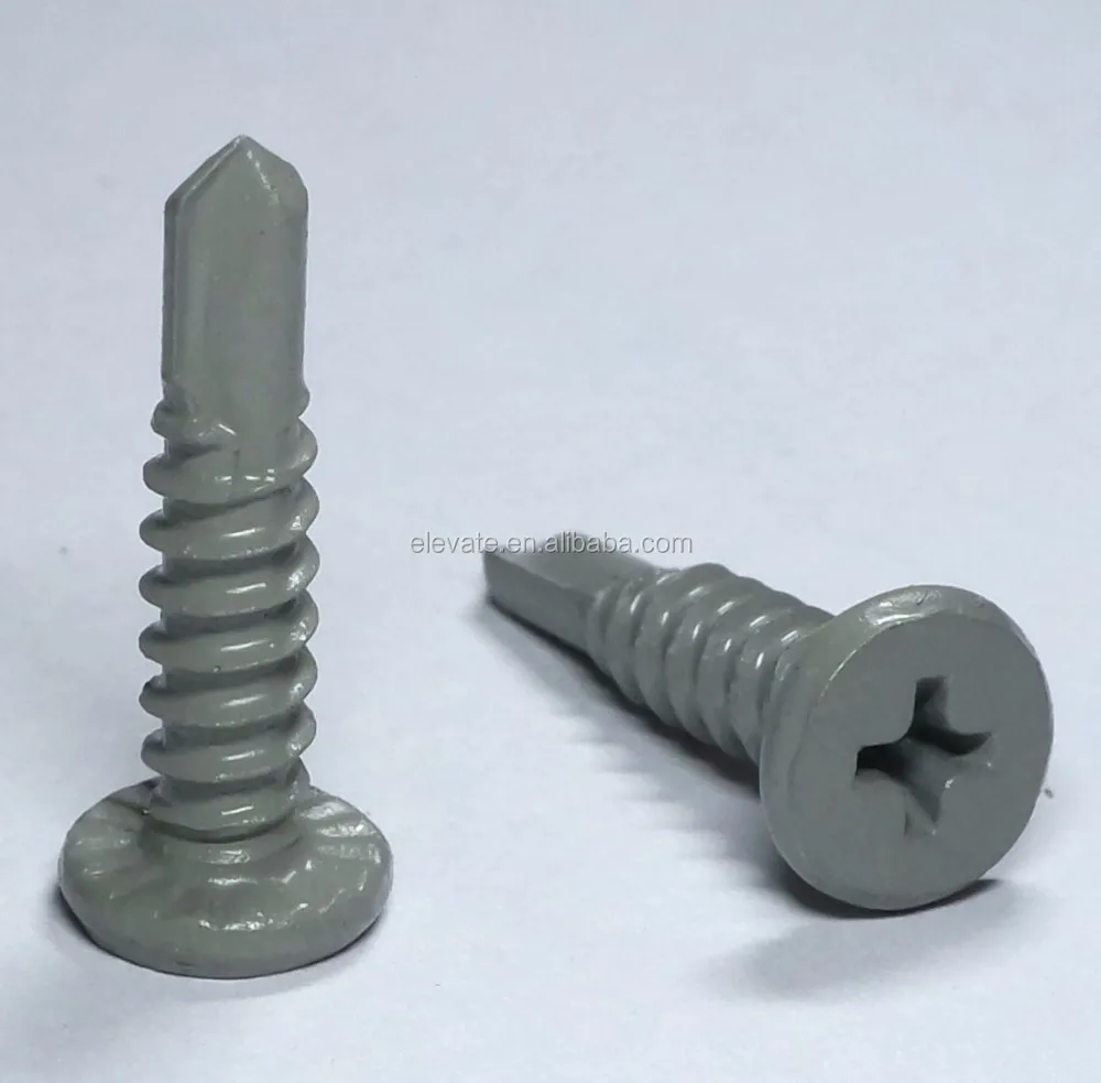 Модифицированная головка фермы (Вафля) Phillip Drive BSD резьба № 2 точечные самосверляющие винты