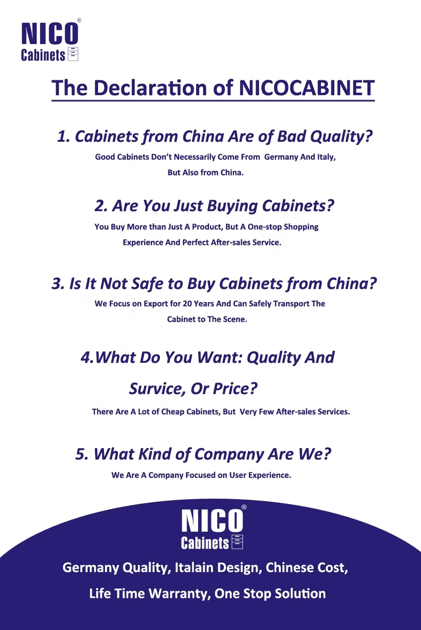 NICOCABINET One Stop Solution Custom Quartz Countertop Shaker Decorating Furniture Kitchen Cabinet kitchen Classic