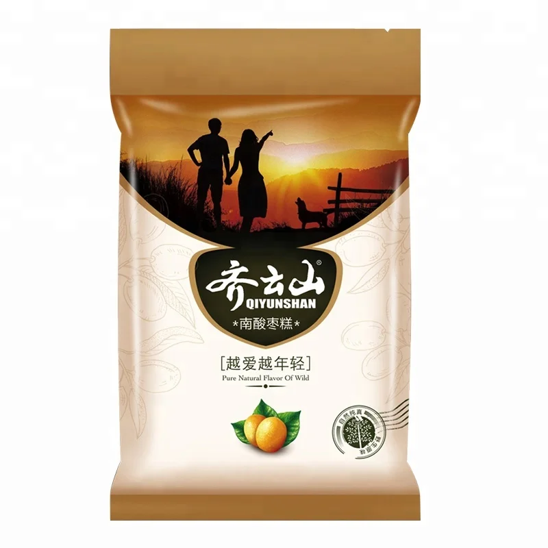 
118g fat free sour jujube gummy snack fruit cake slice 