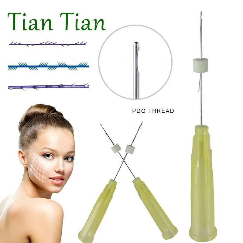 Тупый наконечник micro cannula игла 3D ,4D Cog lift PDO Thread для наполнителей