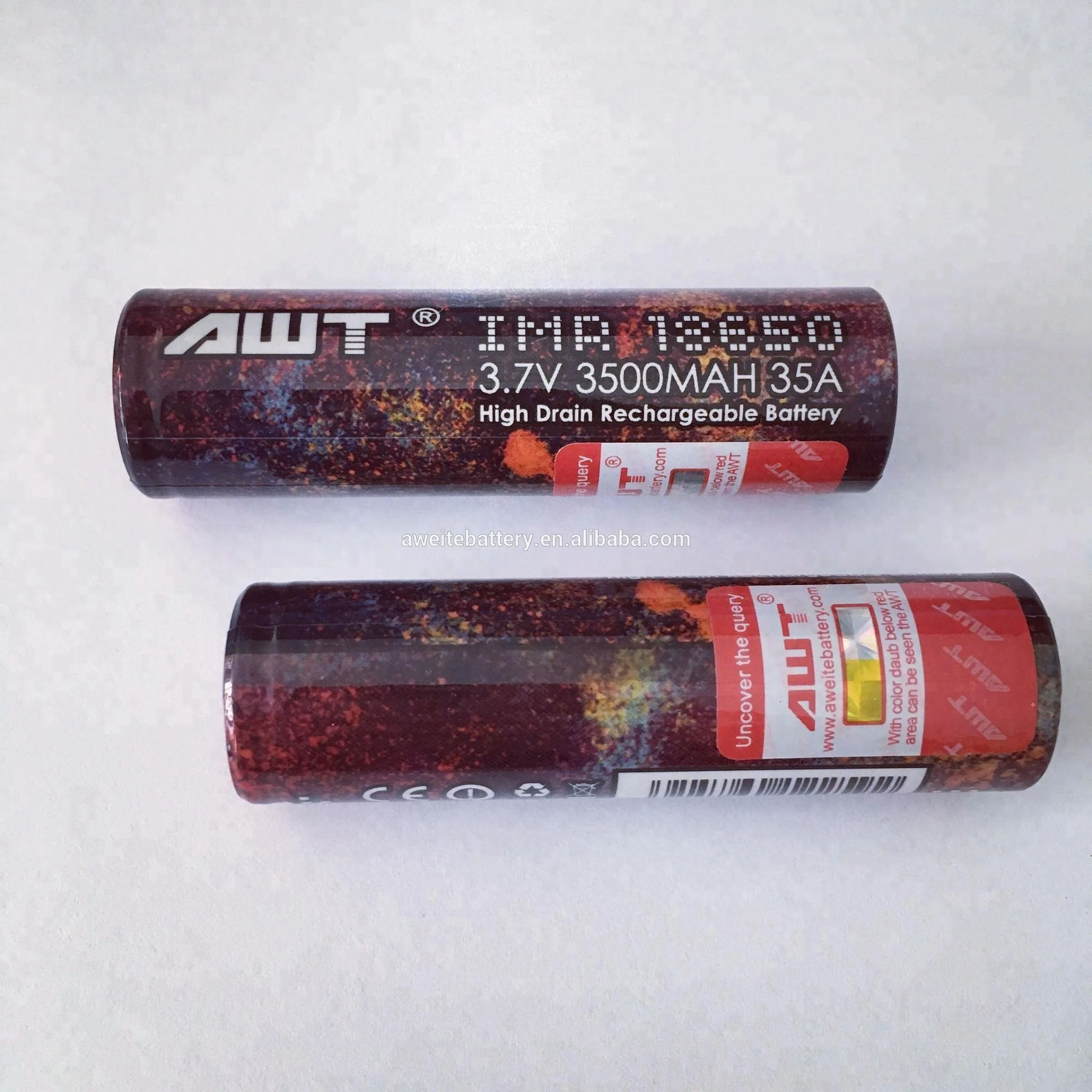 
AWT Authentic Rainbow 3500mAh lithium ion batteries for vape mod k100 k200 