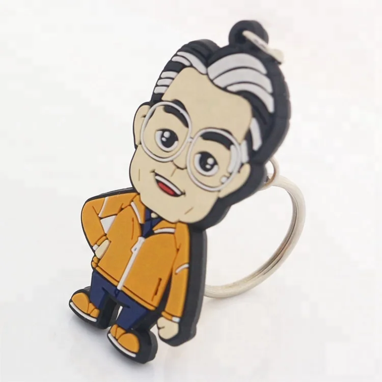 China Factory Wholesale Custom Totoro Anime Pvc Keychain