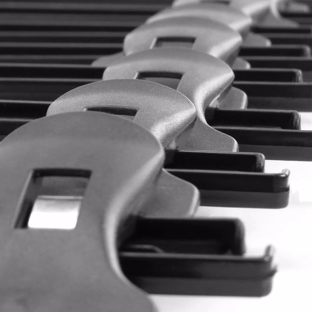 Pack of 20 Black Plastic Clip Hangers Metal Hook, Pants, Skirt Coat Clothes Hanger 14 Inches