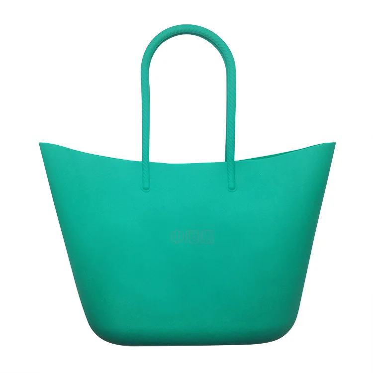 Wholesale OEM Customized Shopping Beach Water Proof Eco Friendly Silicone Shoulder Handbag