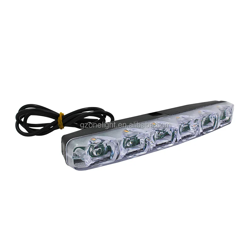 Высокое качество LED DRL дневного света с 12 Вт 720LM комплект (Flow чтобы включить) изменение цвета (белый желтый)