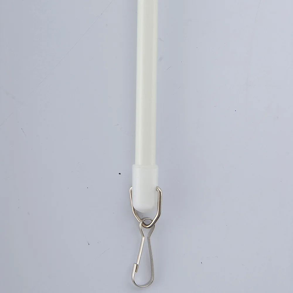 Szone 10mm round plastic fiberglass push curtain stick  with handles for curtain