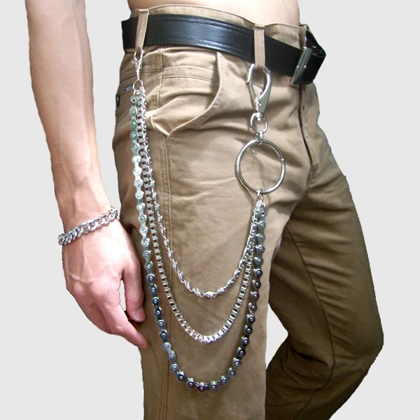 Punk Chain On The Jeans Pants Women Keychains for Men Unisex Egirl eBoy Harajuku Clothing Aesthetic Accessories